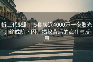 拆二代悲劇，5套房近4000萬(wàn)一夜敗光，終成階下囚，揭秘背后的瘋狂與反思