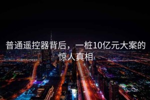 普通遙控器背后，一樁10億元大案的驚人真相