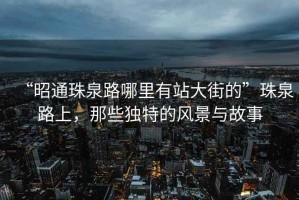 “昭通珠泉路哪里有站大街的”珠泉路上，那些獨特的風(fēng)景與故事