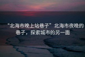 “北海市晚上站巷子”北海市夜晚的巷子，探索城市的另一面