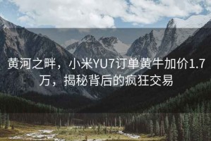黃河之畔，小米YU7訂單黃牛加價(jià)1.7萬(wàn)，揭秘背后的瘋狂交易