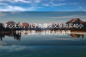 孝心無(wú)價(jià)，兒子為腰突父親購買(mǎi)40小時(shí)硬座票，詮釋人間真情