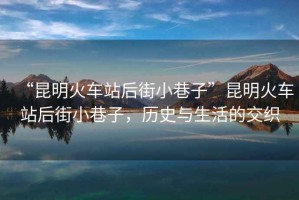 “昆明火車(chē)站后街小巷子”昆明火車(chē)站后街小巷子，歷史與生活的交織