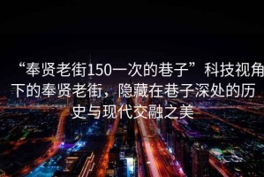 “奉賢老街150一次的巷子”科技視角下的奉賢老街，隱藏在巷子深處的歷史與現代交融之美
