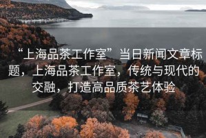 “上海品茶工作室”當日新聞文章標題，上海品茶工作室，傳統與現代的交融，打造高品質(zhì)茶藝體驗