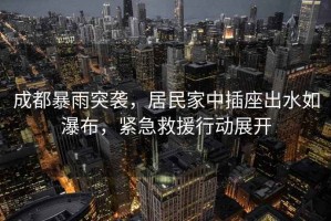 成都暴雨突襲，居民家中插座出水如瀑布，緊急救援行動(dòng)展開(kāi)