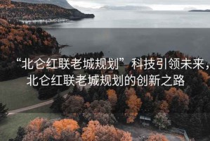 “北侖紅聯(lián)老城規劃”科技引領(lǐng)未來(lái)，北侖紅聯(lián)老城規劃的創(chuàng  )新之路