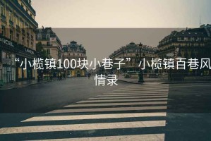 “小欖鎮100塊小巷子”小欖鎮百巷風(fēng)情錄