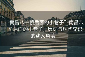 “南昌八一橋后面的小巷子”南昌八一橋后面的小巷子，歷史與現代交織的迷人角落