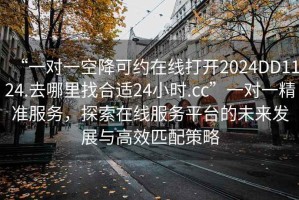 “一對一空降可約在線(xiàn)打開(kāi)2024DD1124.去哪里找合適24小時(shí).cc”一對一精準服務(wù)，探索在線(xiàn)服務(wù)平臺的未來(lái)發(fā)展與高效匹配策略