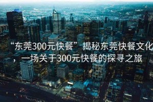“東莞300元快餐”揭秘東莞快餐文化，一場(chǎng)關(guān)于300元快餐的探尋之旅