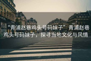 “青浦趙巷雞頭號碼妹子”青浦趙巷雞頭號碼妹子，探尋當地文化與風(fēng)情