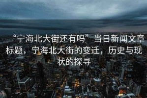 “寧海北大街還有嗎”當日新聞文章標題，寧海北大街的變遷，歷史與現狀的探尋