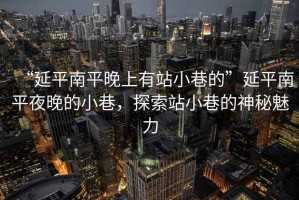 “延平南平晚上有站小巷的”延平南平夜晚的小巷，探索站小巷的神秘魅力