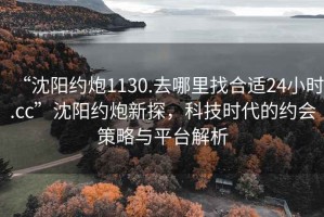 “沈陽(yáng)約炮1130.去哪里找合適24小時(shí).cc”沈陽(yáng)約炮新探，科技時(shí)代的約會(huì )策略與平臺解析