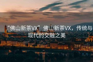 “佛山新茶VX”佛山新茶VX，傳統與現代的交融之美
