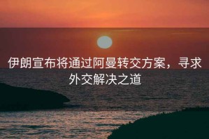 伊朗宣布將通過(guò)阿曼轉交方案，尋求外交解決之道
