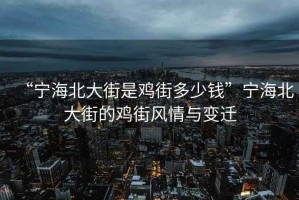 “寧海北大街是雞街多少錢(qián)”寧海北大街的雞街風(fēng)情與變遷