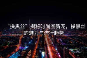 “操黑絲”揭秘時(shí)尚圈新寵，操黑絲的魅力與流行趨勢