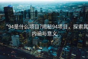 “94是什么項目?揭秘94項目，探索其內涵與意義