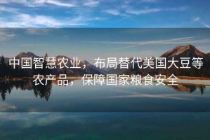 中國智慧農業(yè)，布局替代美國大豆等農產(chǎn)品，保障國家糧食安全