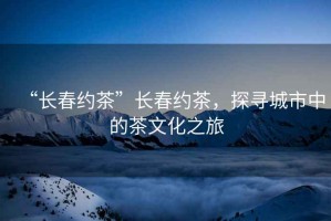 “長(cháng)春約茶”長(cháng)春約茶，探尋城市中的茶文化之旅