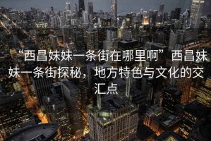 “西昌妹妹一條街在哪里啊”西昌妹妹一條街探秘，地方特色與文化的交匯點(diǎn)