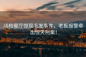 高檔餐廳驚現毛發(fā)事件，老板報警牽出驚天刑案！