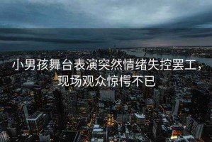 小男孩舞臺表演突然情緒失控罷工，現場(chǎng)觀(guān)眾驚愕不已