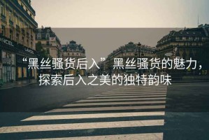 “黑絲騷貨后入”黑絲騷貨的魅力，探索后入之美的獨特韻味