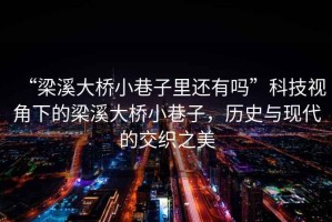 “梁溪大橋小巷子里還有嗎”科技視角下的梁溪大橋小巷子，歷史與現代的交織之美