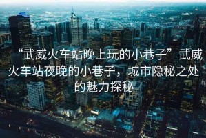 “武威火車(chē)站晚上玩的小巷子”武威火車(chē)站夜晚的小巷子，城市隱秘之處的魅力探秘
