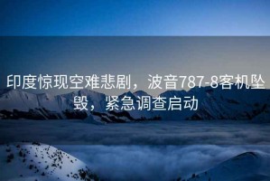印度驚現空難悲劇，波音787-8客機墜毀，緊急調查啟動(dòng)