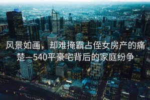 風(fēng)景如畫(huà)，卻難掩霸占侄女房產(chǎn)的痛楚—540平豪宅背后的家庭紛爭