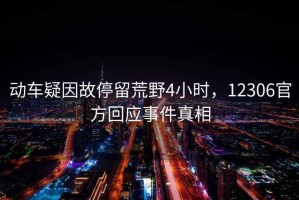 動(dòng)車(chē)疑因故停留荒野4小時(shí)，12306官方回應事件真相