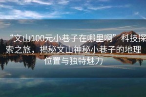 “文山100元小巷子在哪里啊”科技探索之旅，揭秘文山神秘小巷子的地理位置與獨特魅力
