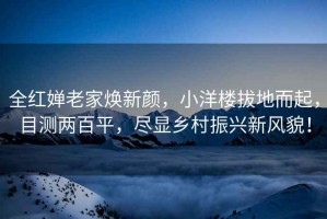 全紅嬋老家煥新顏，小洋樓拔地而起，目測兩百平，盡顯鄉村振興新風(fēng)貌！