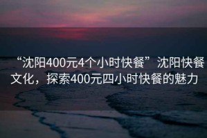 “沈陽(yáng)400元4個(gè)小時(shí)快餐”沈陽(yáng)快餐文化，探索400元四小時(shí)快餐的魅力