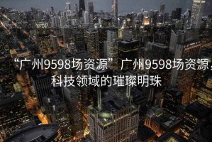 “廣州9598場(chǎng)資源”廣州9598場(chǎng)資源，科技領(lǐng)域的璀璨明珠