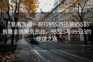 “普惠金融一般打95525還是95533”普惠金融服務(wù)熱線(xiàn)，95525與95533的便捷之路