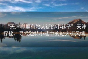 “天津哪里有站大街的小巷子”天津探秘，尋找獨特小巷中的站大街風(fēng)情