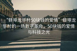 “蚌埠龍華村50塊錢(qián)的愛(ài)情”蚌埠龍華村的一場(chǎng)數字革命，50塊錢(qián)的愛(ài)情與科技之光