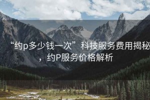 “約p多少錢(qián)一次”科技服務(wù)費用揭秘，約P服務(wù)價(jià)格解析