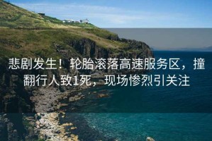 悲劇發(fā)生！輪胎滾落高速服務(wù)區，撞翻行人致1死，現場(chǎng)慘烈引關(guān)注