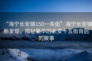“海寧長(cháng)安鎮150一條街”海寧長(cháng)安鎮新發(fā)現，揭秘繁華的長(cháng)安十五街背后的故事