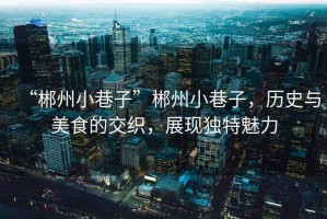 “郴州小巷子”郴州小巷子，歷史與美食的交織，展現獨特魅力