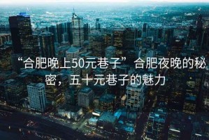 “合肥晚上50元巷子”合肥夜晚的秘密，五十元巷子的魅力