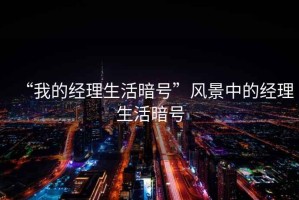 “我的經(jīng)理生活暗號”風(fēng)景中的經(jīng)理生活暗號