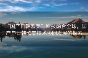 “國產(chǎn)日韓歐美”科技融合全球，國產(chǎn)與日韓歐美技術(shù)協(xié)同發(fā)展的探索