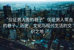 “儀征男人去的巷子”儀征男人常去的巷子，歷史、文化與現代生活的交織之地